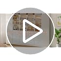 21.3" Wide Tall Wood Closet Organizer System with 3 Fabric - Image 8