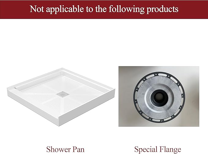 WEBANG 4 Inch Square Shower Floor Drain with Flange,Quadrato Pattern Grate Removable,Food-Grade SUS 304 Stainless Steel,Watermark&CUPC Certified,Brushed Nickel