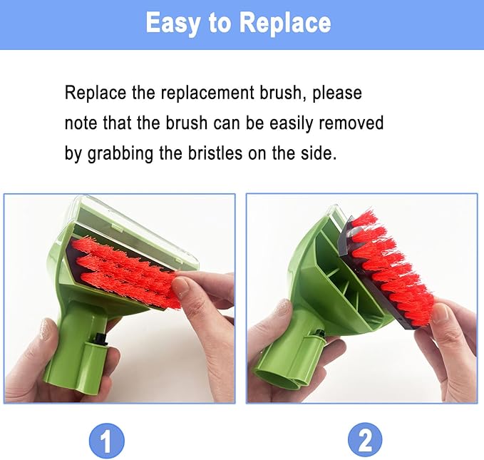 Upgraded 1400B Little Green 5.3" Detachable Tough Stain Brush Tool Replacement for Bissell Little-Green Upright &Portable Carpet Cleaners for 1400B 4075 3860 1425 2458 3194 3353 Series,1+1 Brush,Green