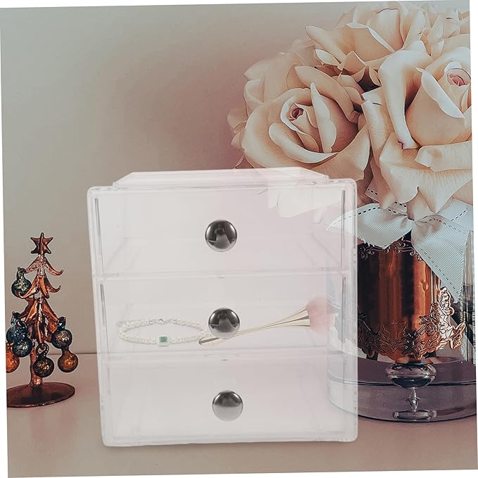 Organizer Multi-use Storage Box for Makeup Jewelry Hair Accessories Elegant Desktop Sundry Holder for Use