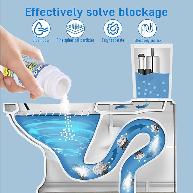 Wild Tornado Pipe Dredge, drain clog remover,Powerful Sink and Drain Cleaner, Fast Foaming for Kitchen and Pipes Cleaning Tool(4pcs)