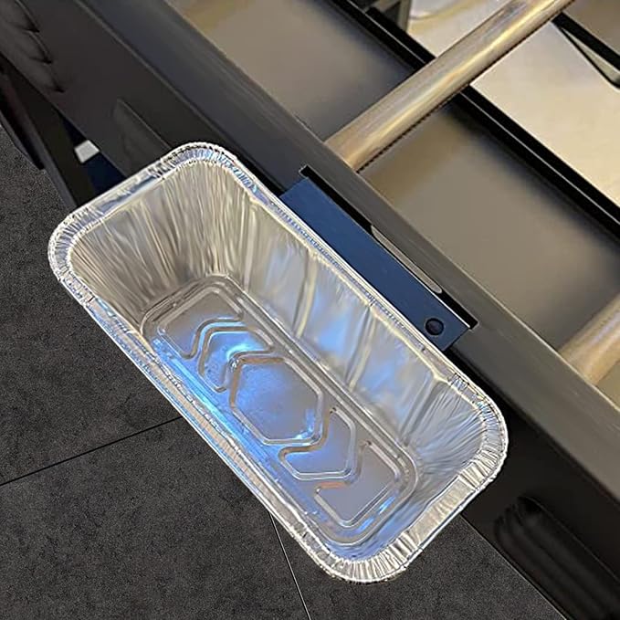 GARNETIN Griddle Grease Catcher with 10 Pack Disposable Aluminum Foil Grease Cup Liners for Blackstone Griddle Accessories Griddle Drip Pans Grease Trap for Blackstone 28 36 inch