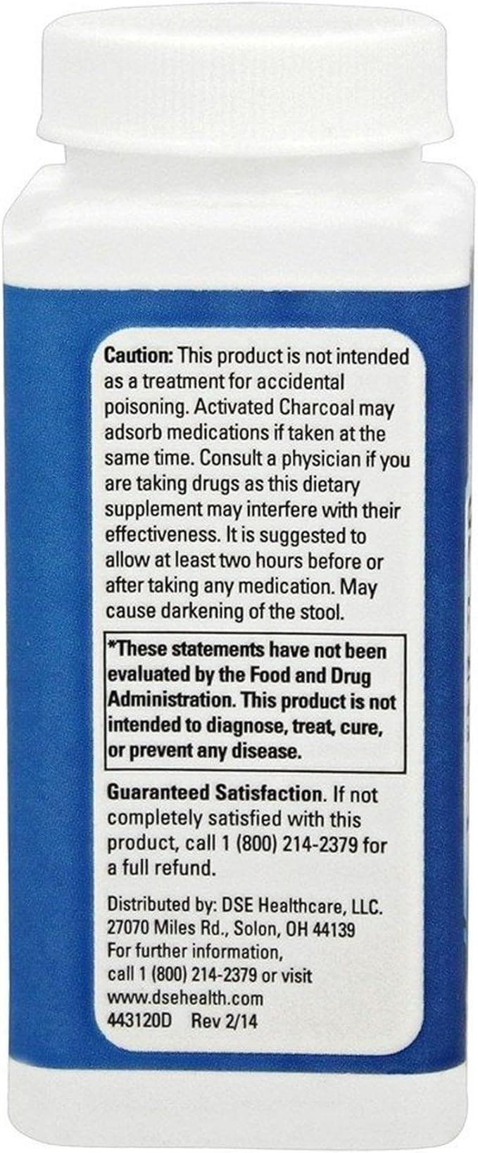 Requa Activated Charcoal, 260 mg, 100 Count