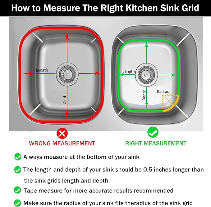 Sink Protector Grid 13.7"x11.6"X1", Stainless Steel Sink Protectors for Kitchen Sink with Center Drain Hole, Rust-Resistant Metal Sink Protector with Sink Strainers (Center Drain/Set 1)