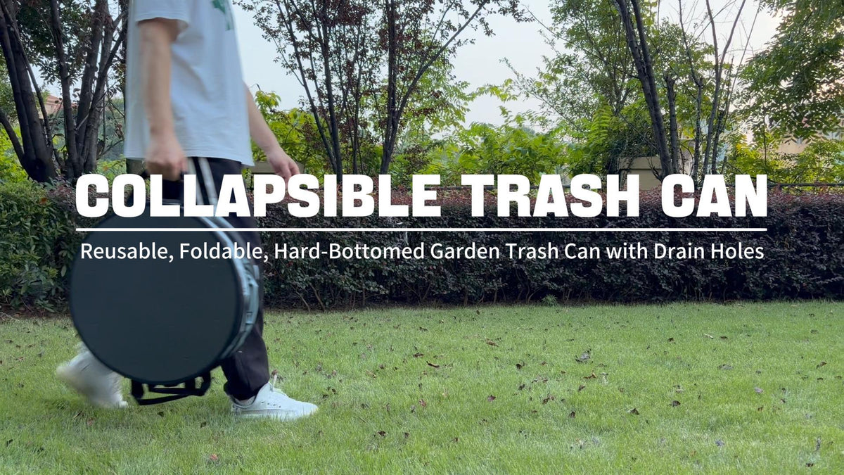 23Gallon Collapsible Pop Up Camping Trash Can with Hard - Image 8