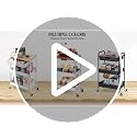TOOLF 3 Tier Rolling Cart with Drawer, Metal Utility Storage Cart - Image 8