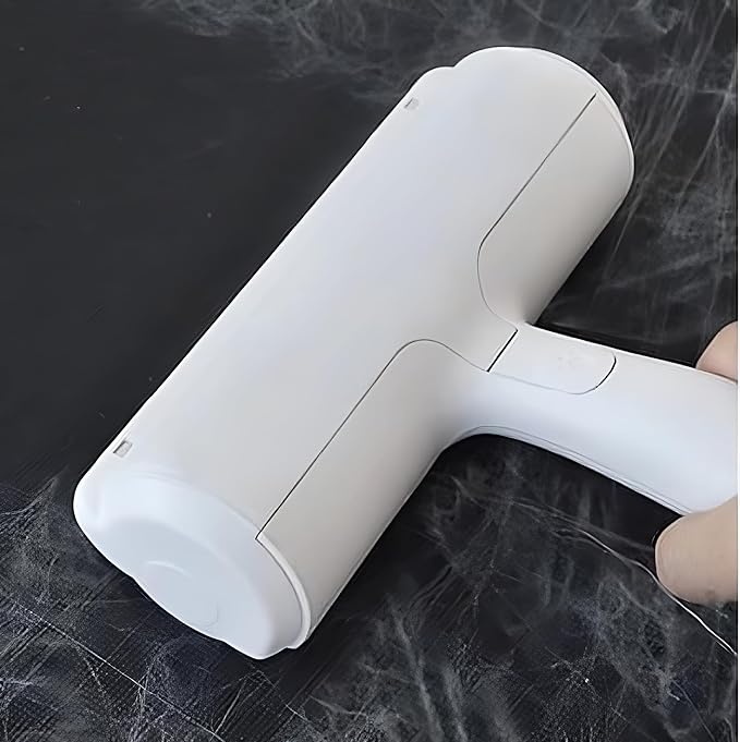 Reusable Pet Hair Remover Roller β Dog & Cat Fur Lint Cleaner for Sofa, Carpet, Bed & Car Seats β No Adhesive Required (White/Grey)