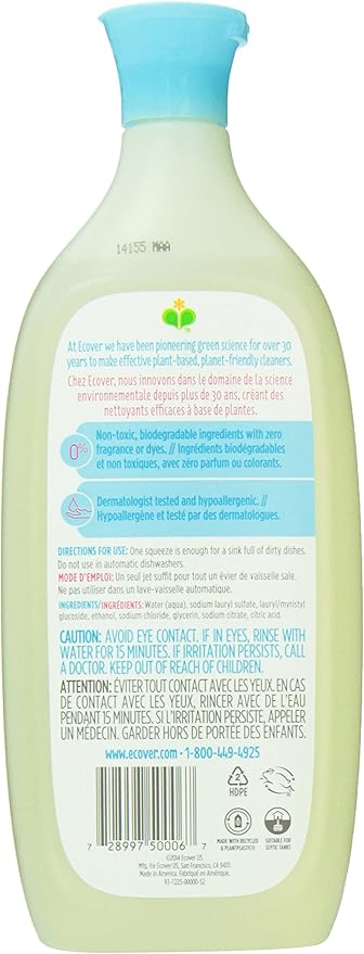 Method - Fresh Ecover Natural Liquid Dish Soap, Fragrance Free, 25 Ounce (B01BM4U55C)