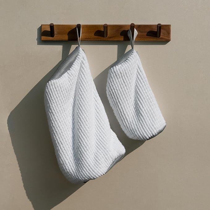 Shoe Washing Machine Bag, 2pcs Cabbirx Laundry Shoe Bag for Washer and Dryer Reusable, 360° Deep Cleaning With Durable Zipper, Washer Balls Include, Large Size for Adult (White, Adult)