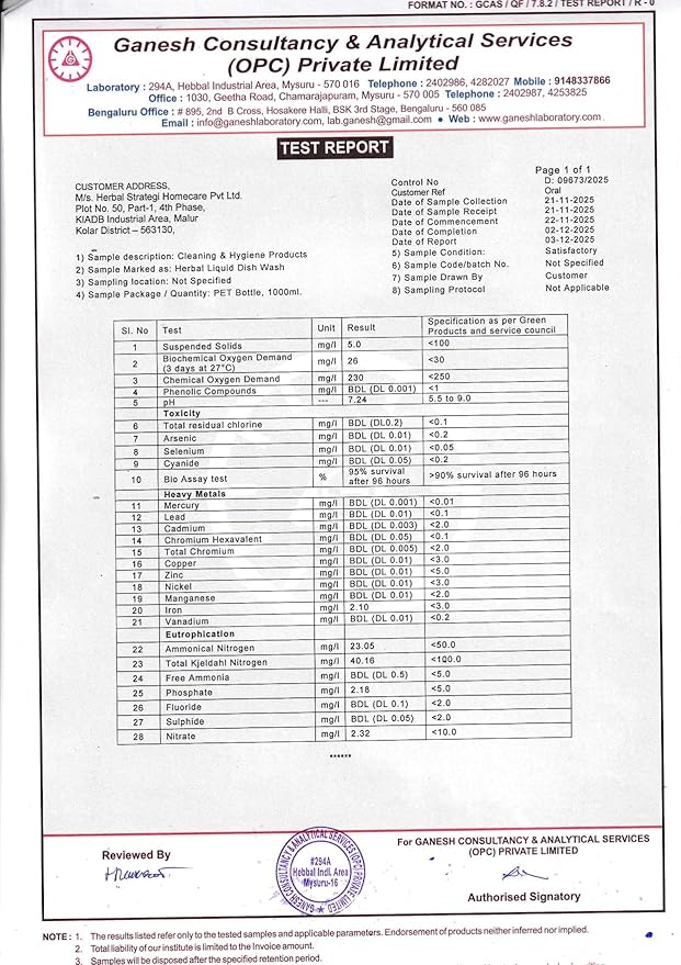 STRATEGI Herbal Liquid Dish Wash Refill (2 L)
