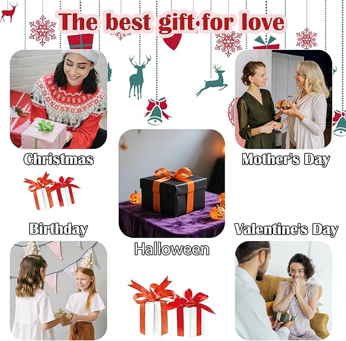 Stained Glass Window Hanging 4 Pcs Set Blue Orange Ocean Beach Theme 6.3" - Suncatcher Door Garden Sun Catcher Decor Birthday Christmas for Mom Woman Nana Men Wife
