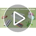 6 Pack Extra Large Pencil Box with Removable Divider | All Products - Image 8