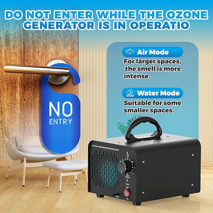 Ozone Generator Water and Air 68,000mg/h, Commercial Ozone Machine Odor Removal, High Capacity Ozone Machine, Home Ozone Generator for Car, Home and cleaning fruits, vegetables, etc - by TTDMK