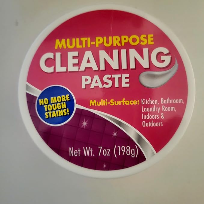 (2 PACK) Multi-Purpose Cleaning Paste, 7 Oz, 2 Pack For Kitchen, Bathroom, Laundry Room