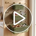 Wicker-Style Hanging Baskets, Wall Mounted Storage Organizer - Image 8