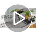 Kmiectse Dish Drying Rack for Small Kitchen Counter with Utensil - Image 8