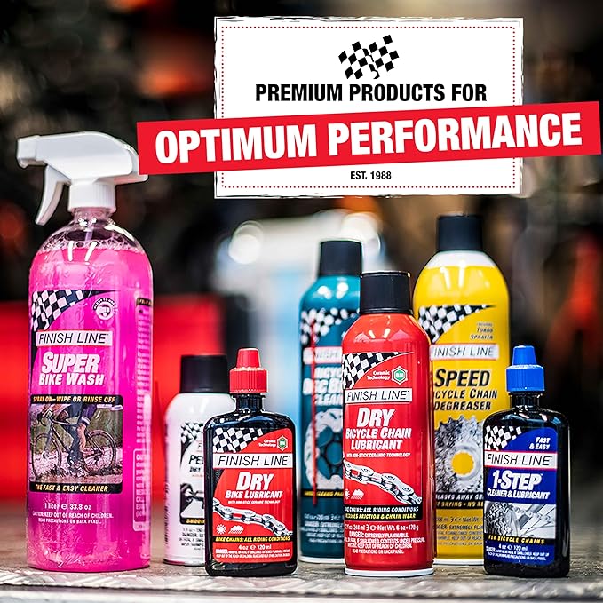 Finish Line Super Bike Wash – Professional Biodegradable Bicycle Cleaner with Advanced Cleaning Agents and Rust Inhibitors – Safe on All Components