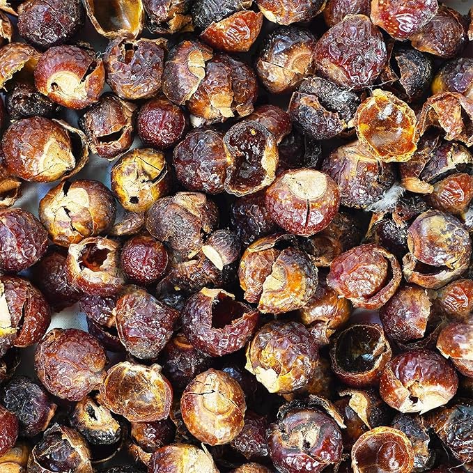 Cure wid Pure Organic Soap Nuts Deseeded 1kg/2.2Lb With 3 Wash Bags 360 Loads,Eco-friendly Soap Nuts Laundry Detergent,Chemical & Fragrance-free Organic Soap Berries Non-toxic Laundry Detergen