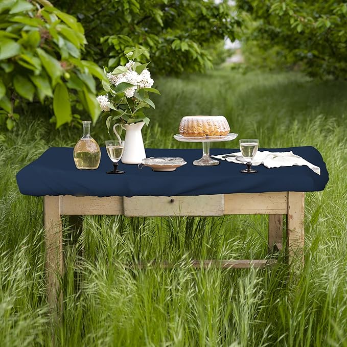 Covers & All Rectangle Table Top Cover, 12 Oz Waterproof UV & Weather Resistant Patio Table Cover, Outdoor Table Cover for Patio Furniture (75" L x 40" W x 5" H, Blue)