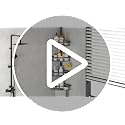KEGII Corner Shower Caddy Tension Pole, Fan-Shaped Large Capacity - Image 8