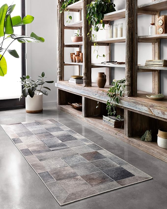 Loloi Maddox Collection MAD-06 Charcoal/Grey 5'-0" x 7'-6" Area Rug