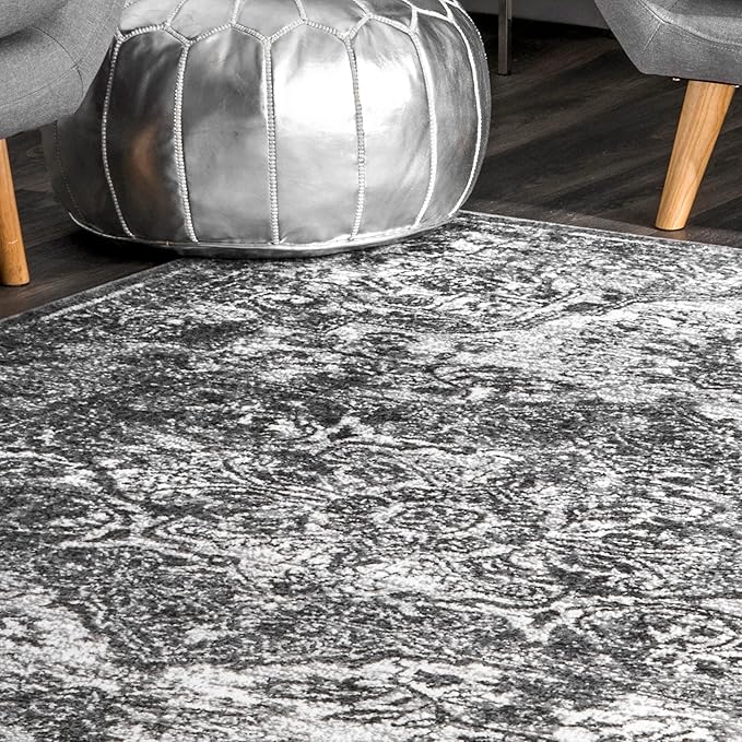 nuLOOM Maryanne Transitional Medallion Accent Rug, 3x5, Grey