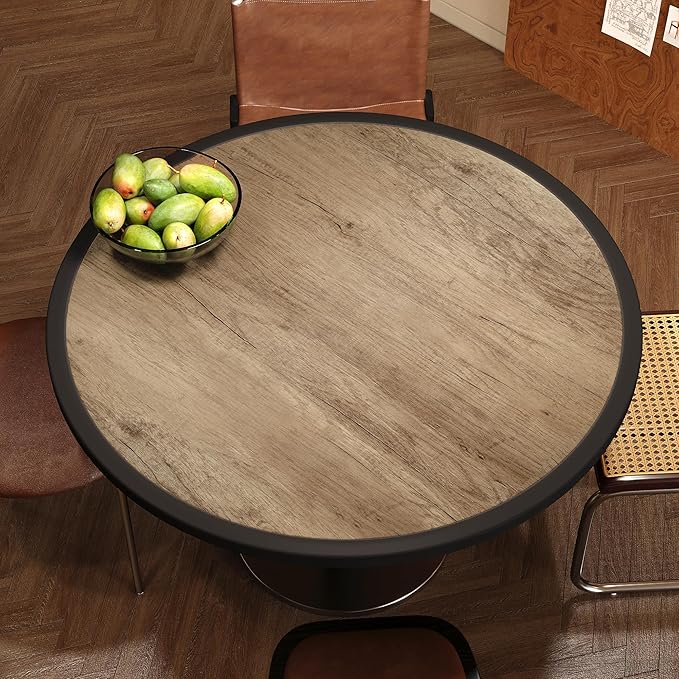 BOMENG 16"x354" Thick Brown Oak Wood Wallpaper Peel and Stick Wood Contact Paper Waterproof Vintage Wood Grain Sticker Removable Self Adhesive Vinyl Sticky Paper Countertops Furniture Closet