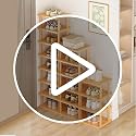 Vertical Shoe Rack,Tall Narrow Shoe Shelf Organizer Entryway Shoe - Image 8