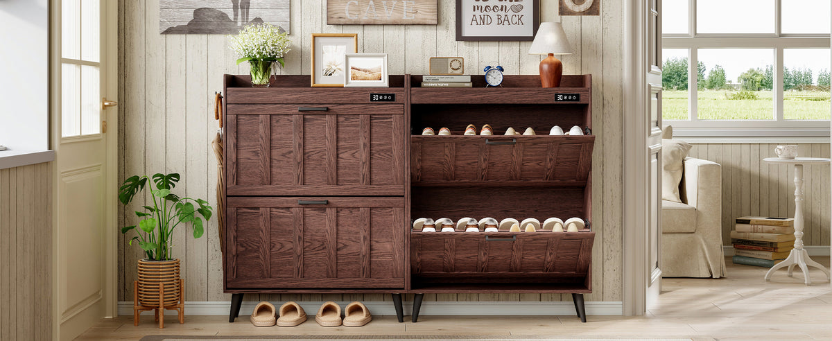 ChooChoo Shoe Storage Cabinet with 2 Flip Drawers an | Home Organizati - Image 8