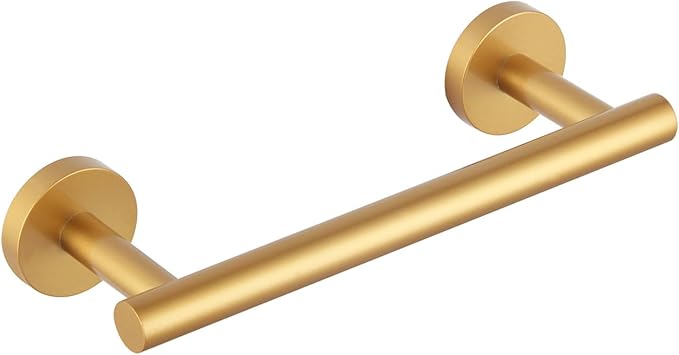 Gold stainless steel bathroom towel bar 9 inch wall mounted modern bathroom hardware accessory