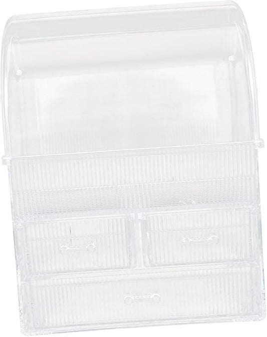 Large Capacity Makeup Storage Box with Drawers - desktop cosmetic organizer with stylish design for skincare and beauty station setup