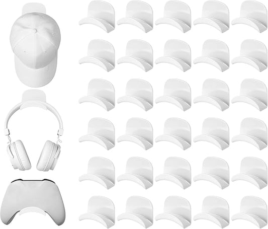 Adhesive headphone hooks wall mount organizer for home office and gaming setup