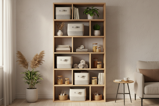 How to Organize Shelves Without Making Them Look Cluttered