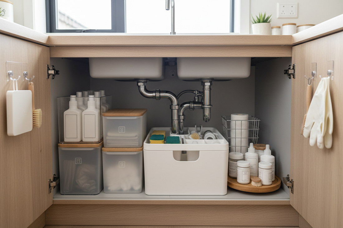 How to Organize Under the Sink: 12 Practical Storage Ideas That Actually Work