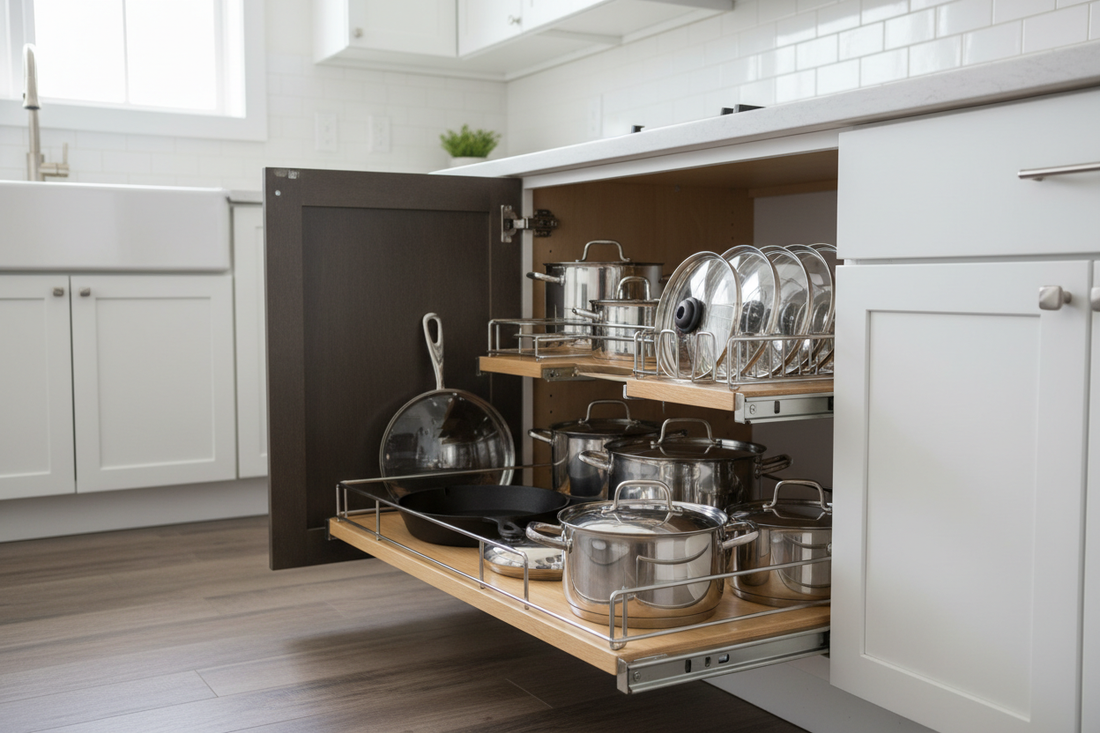 How to Organize Pots and Pans in a Deep Kitchen Cabinet