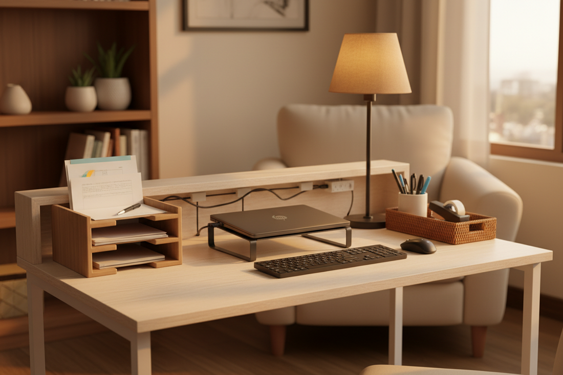 How to Organize a Small Home Office Without Cluttering Your Desk