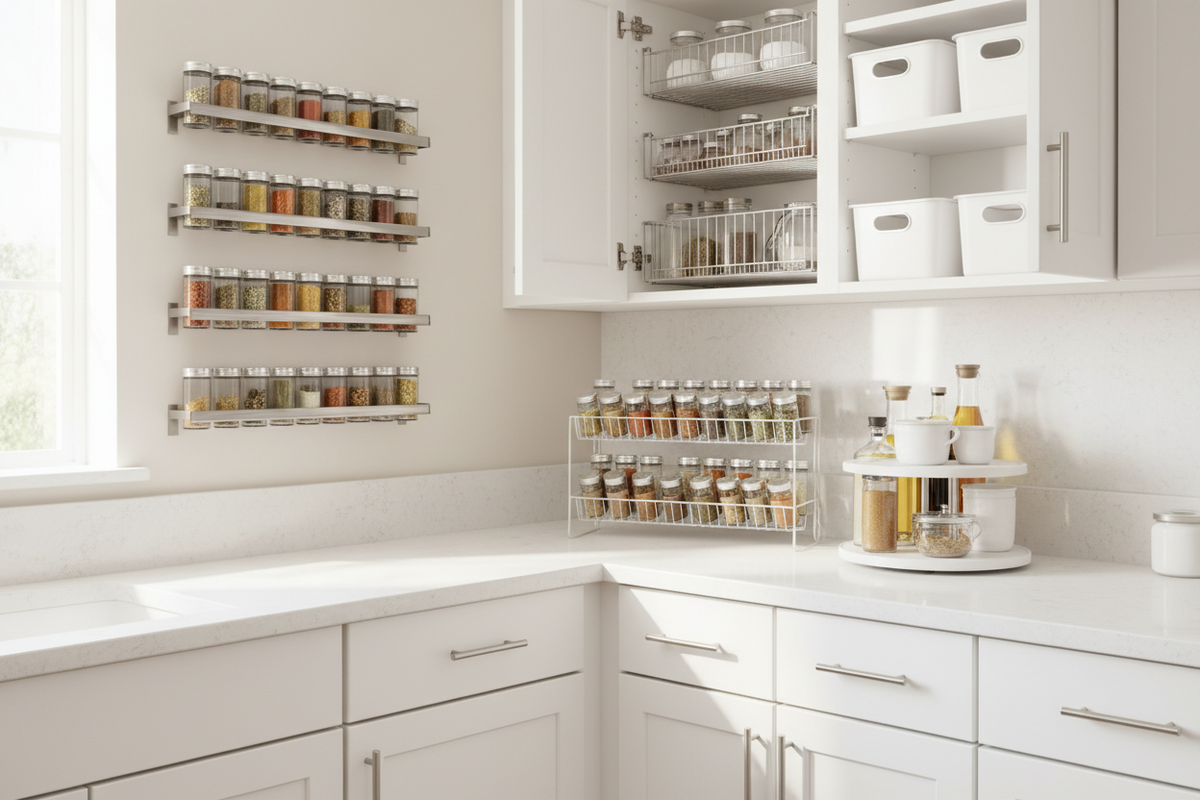 Spice Racks & Kitchen Organization