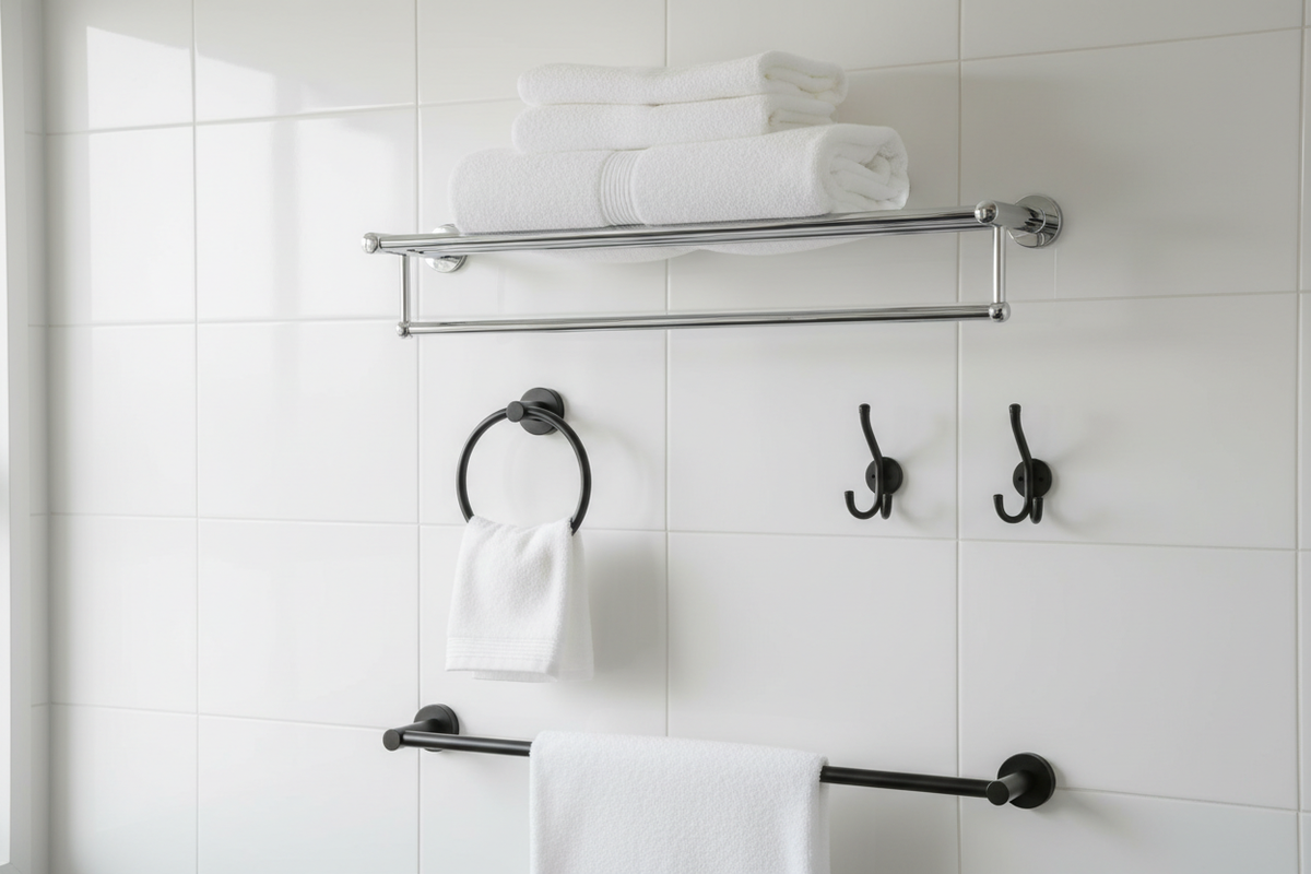 Towel Bars & Bathroom Hardware