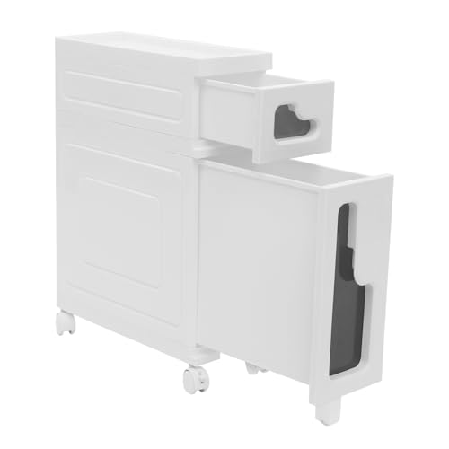 Slim Bathroom Storage Cart, Narrow Rolling Storage Organizer - Image 4