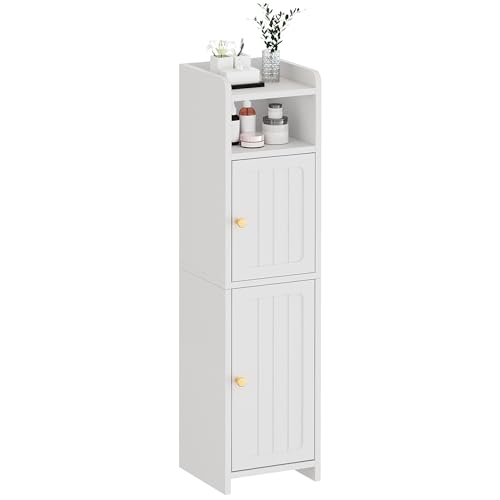BEWISHOME Small Bathroom Storage Cabinet, 2 Doors Narrow Bathroom - Image 2