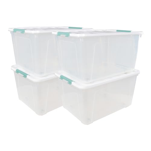 80 L Extra Large Plastic Storage Box, Clear Large Plastic Storage - Image 6