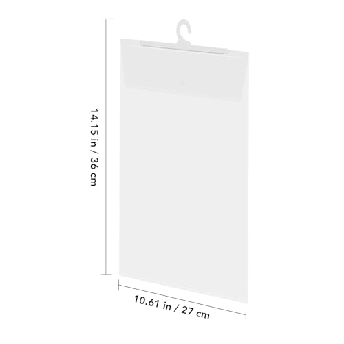 Homoyoyo 30 Clear Hanging Storage Bags with Hangers for Closet - Image 4