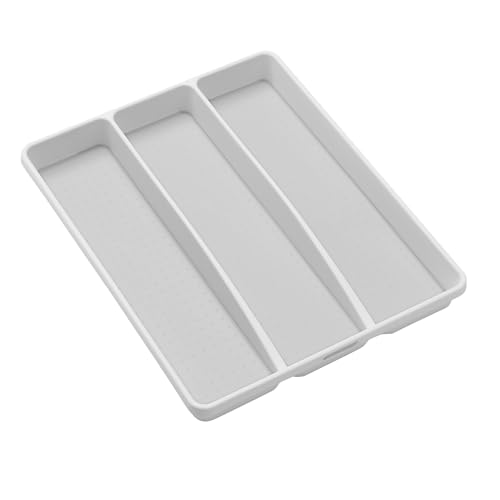 madesmart Classic 3 Compartment Kitchen Tool Tray, White - Image 2