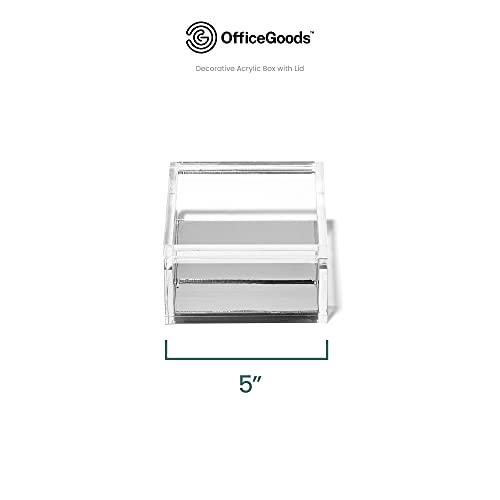 OfficeGoods Acrylic Desk Organizer with Silver Base, Large - Image 5