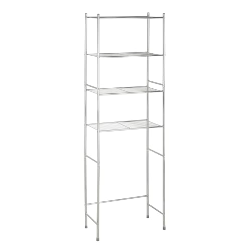 Honey-Can-Do 4-Tier Over-The-Toilet Storage Shelf - Space-Saving - Image 2