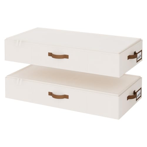 StorageWorks 6 Inch Low Profile Under Bed Clothes Storage Bins - Image 2