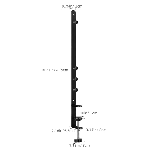2Pcs Desk Clamp, Metal Pegboard Fixing Mount Extended Version - Image 3