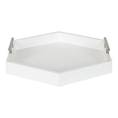 Kate and Laurel Lipton Modern Hexagon Tray, 18 x 18 - Image 7
