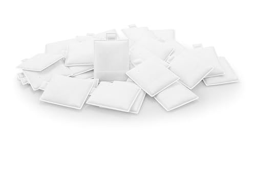 CuteBox 1.5" x 1.75" Plain White Puff Pad Earring Ca | Storage & Organ - Image 7