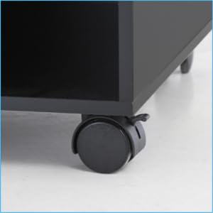 FITUEYES Mobile Printer Stand with Storage, Wood | Home Organization - Image 5